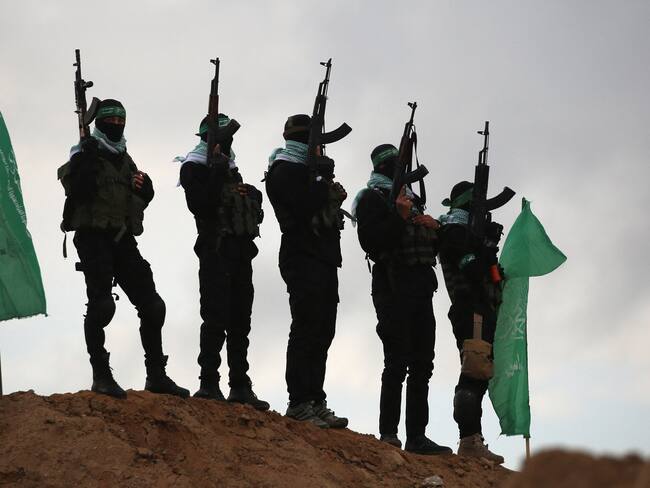 Soldados de Hamás: FOTO: EYAD BABA/AFP via Getty Images