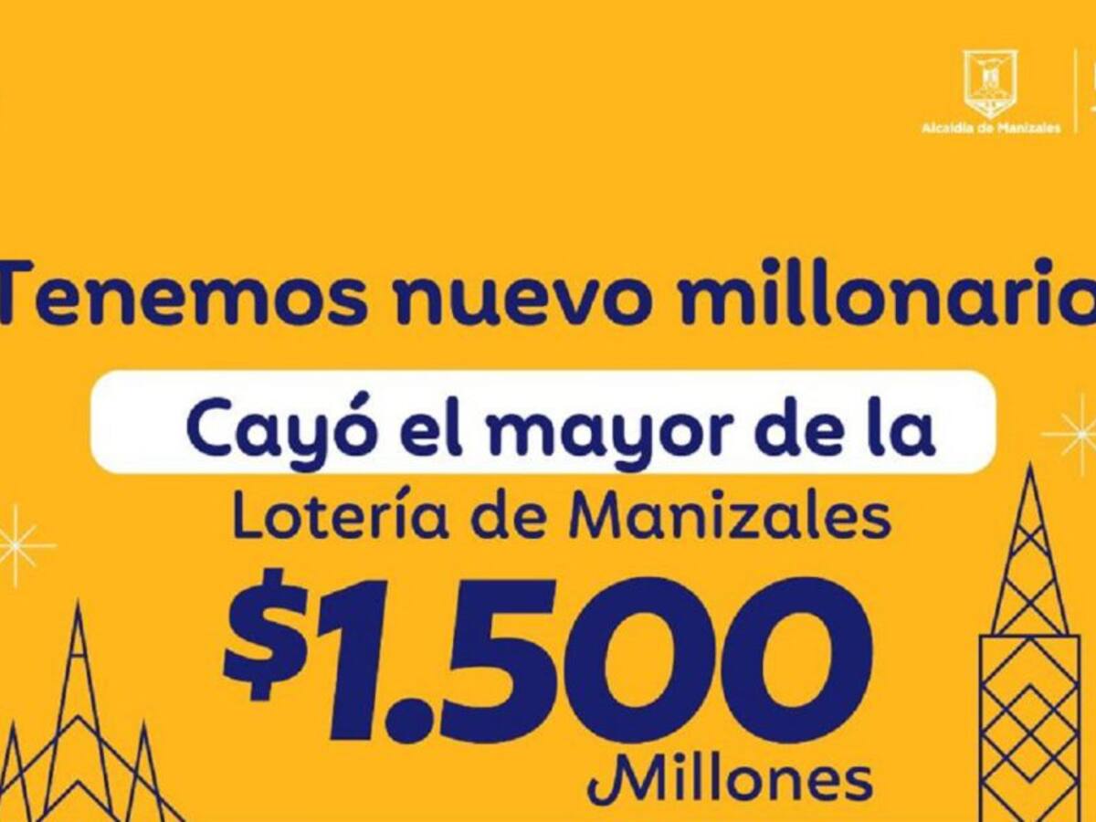 Premio mayor de la Lotería de Manizales vuelve a caer entre los apostadores