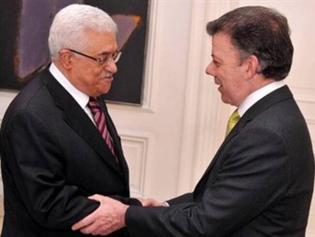 Presidente Santos se reúne con el líder palestino Mahmud Abás