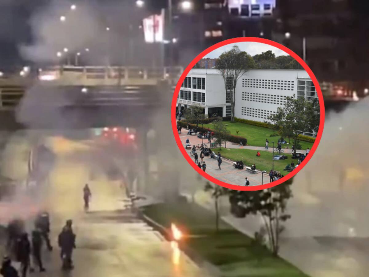 Disturbios en inmediaciones de la U Nacional: Encapuchados se enfrentaron con policías