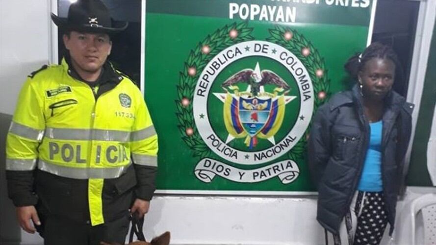 Capturada mujer que transportaba marihuana en el Terminal de Popayán. Foto:
