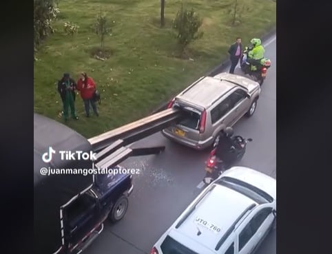 Accidente como en Destino Final - Foto: @aquileslupitatino