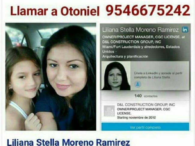 En Miami (EE.UU.) desaparecida caleña con su pequeña hija
