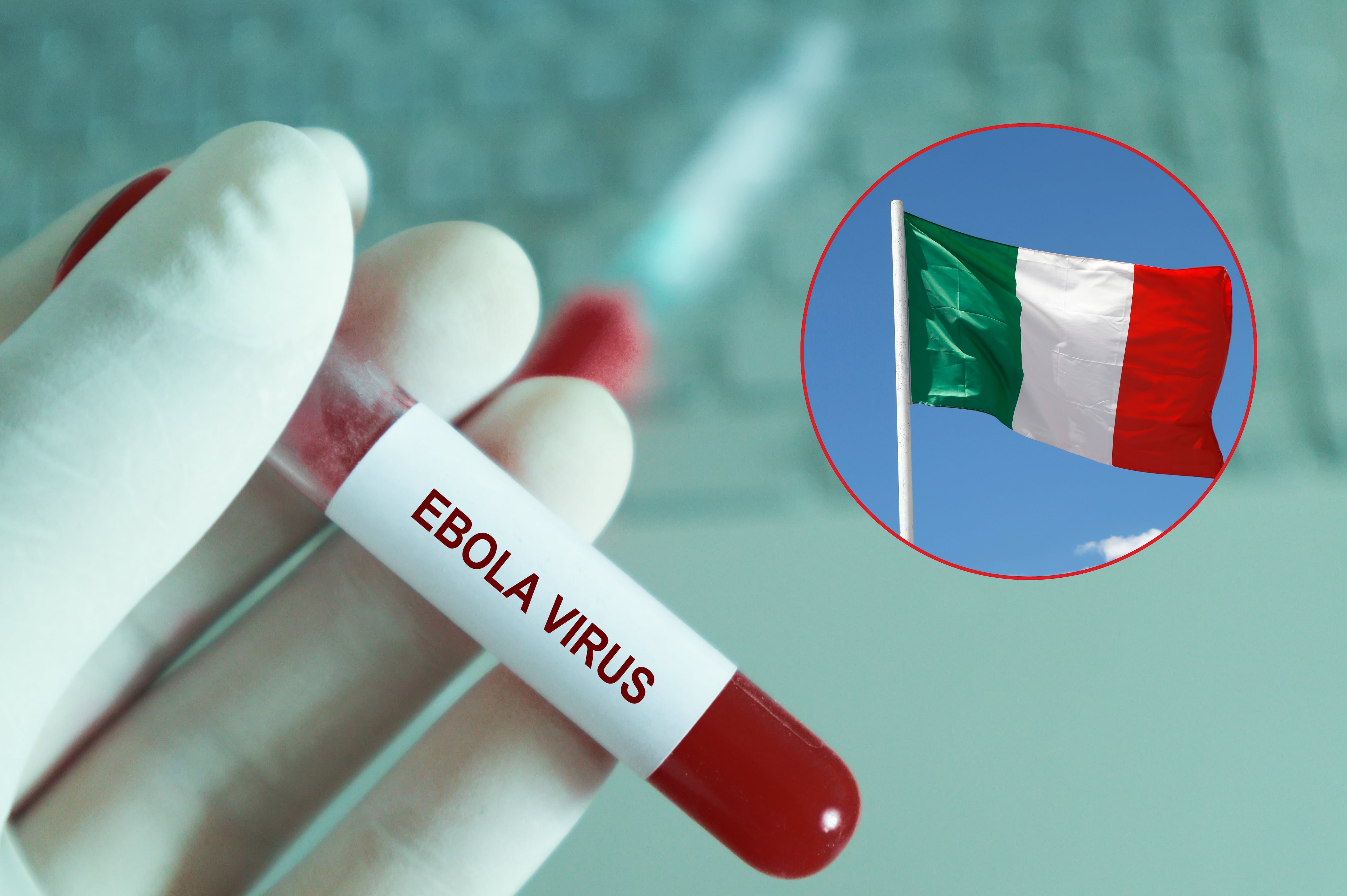 Imagen de referencia. Virus del Ébola - Bandera italiana: Getty Images.