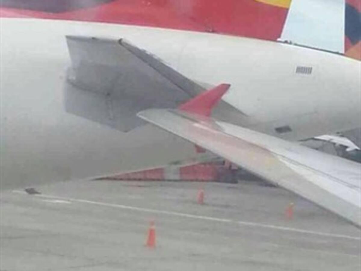 Leve choque de dos aviones en El Dorado. No hay víctimas