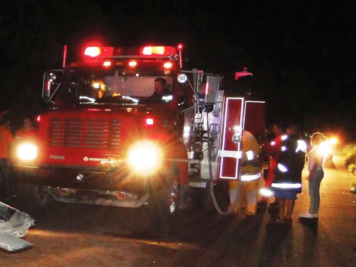Dos muertos en accidente de tránsito en carretera de la Cordialidad