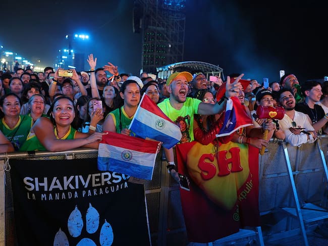 Shakira en Copacabana, Brasil. Foto: Getty Images.