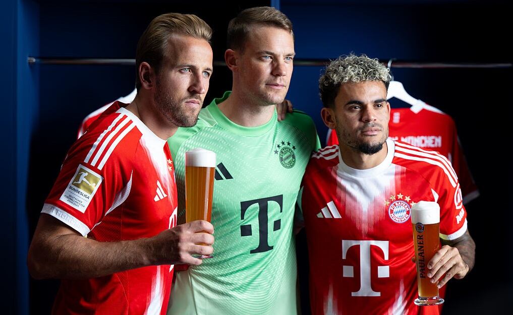 Harry Kane, Manuel Neuer y Luis Díaz / Getty Images