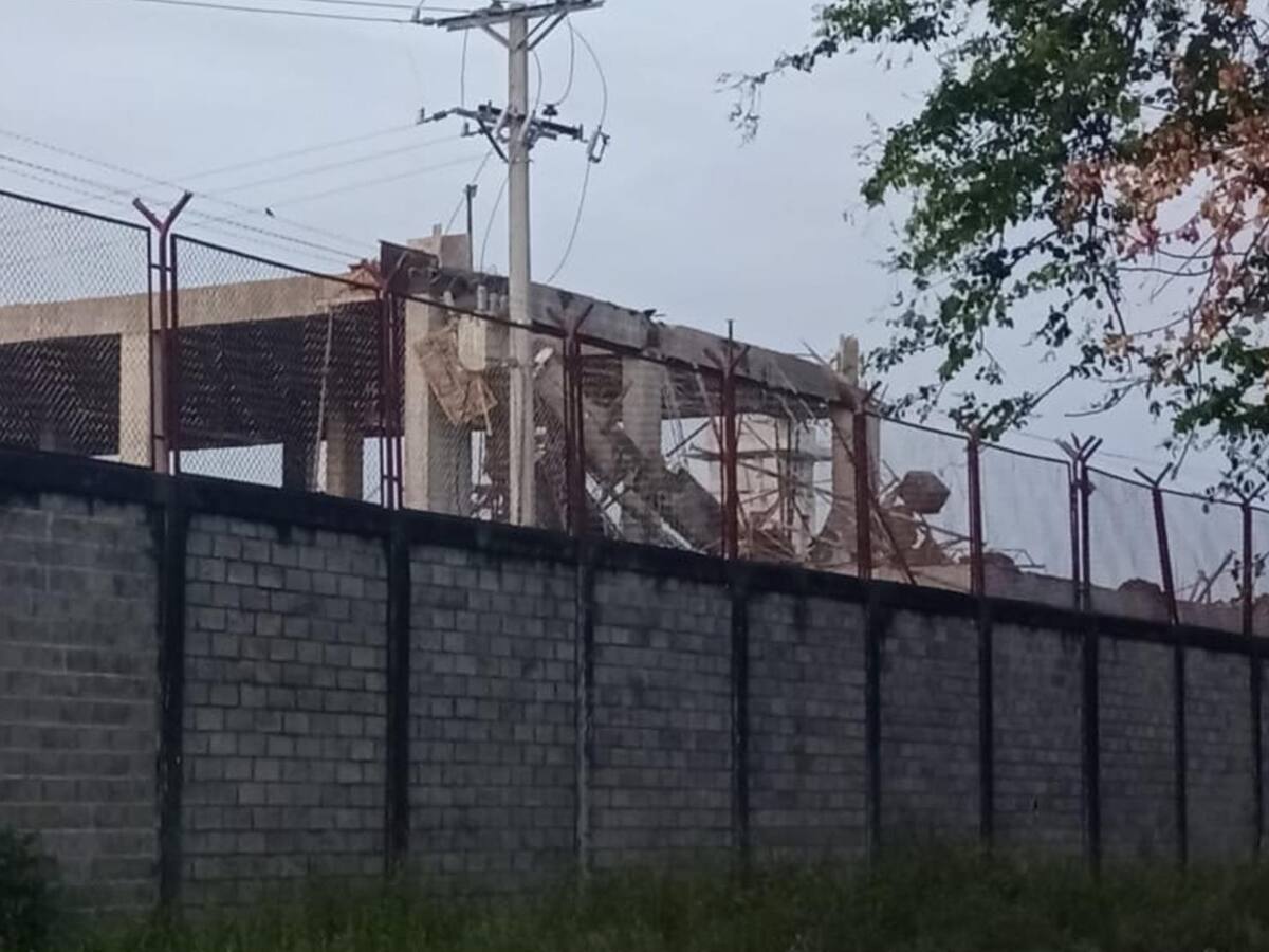 Colapso de plancha en construcción de la cárcel de El Espinal, Tolima deja 6 heridos