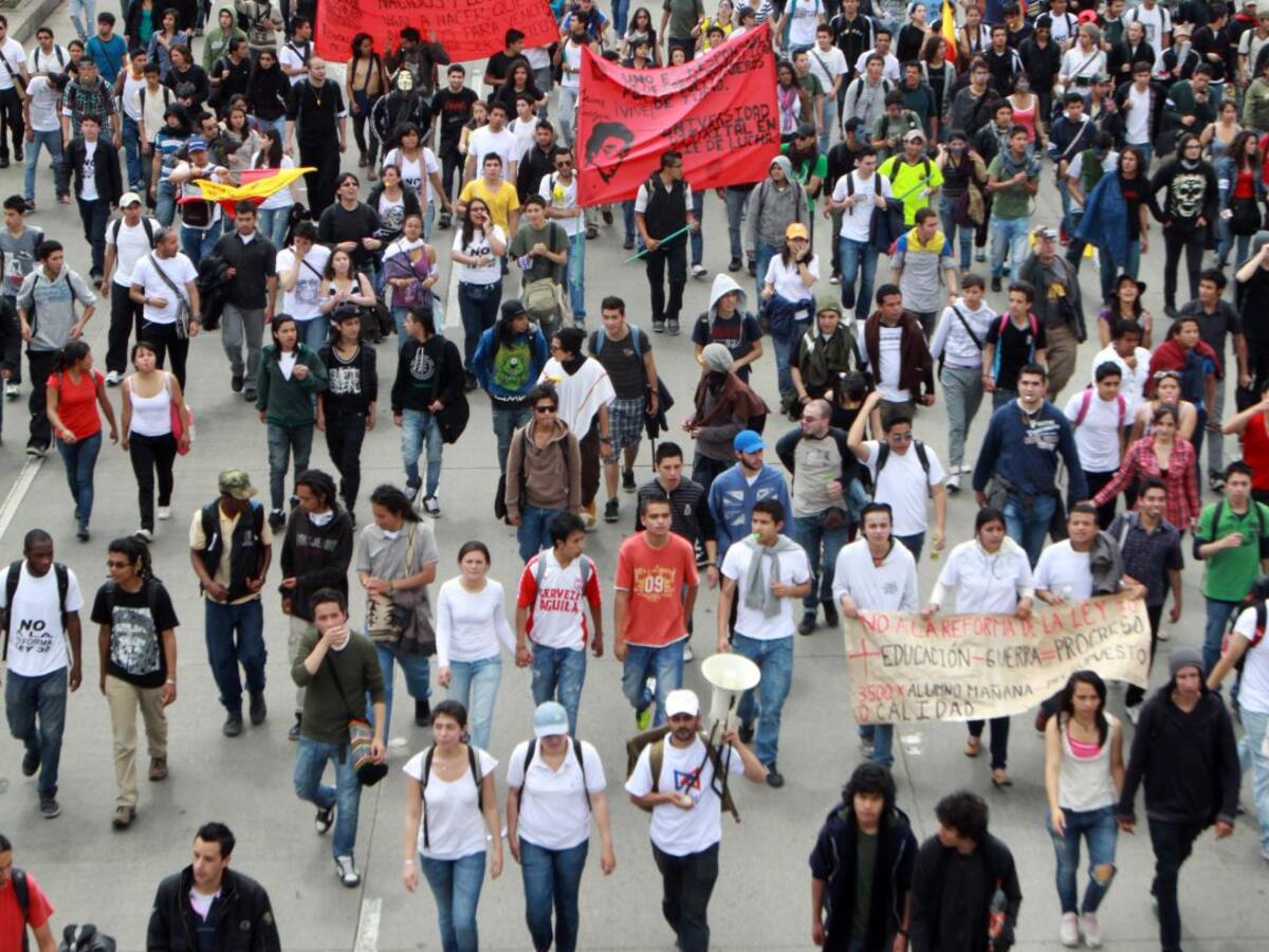 Estudiantes alistan marcha para la madrugada de este miércoles