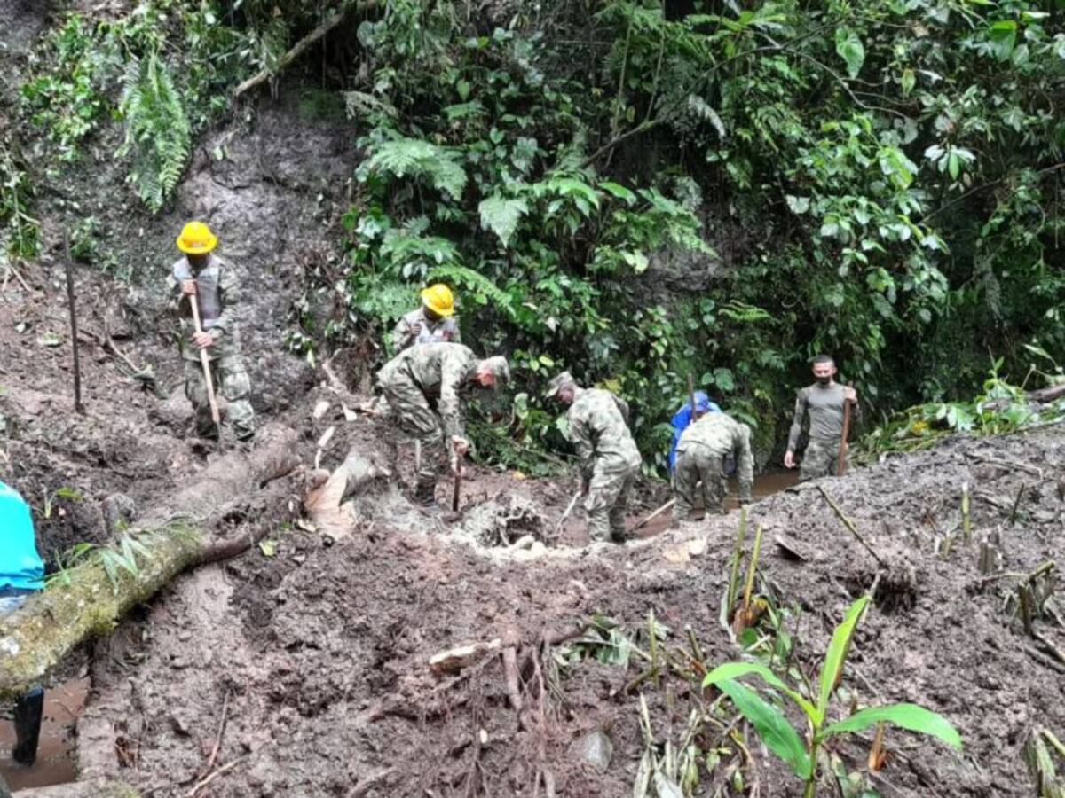 Soldados del batallón Cisneros y el apoyo a la emergencia en Circasia