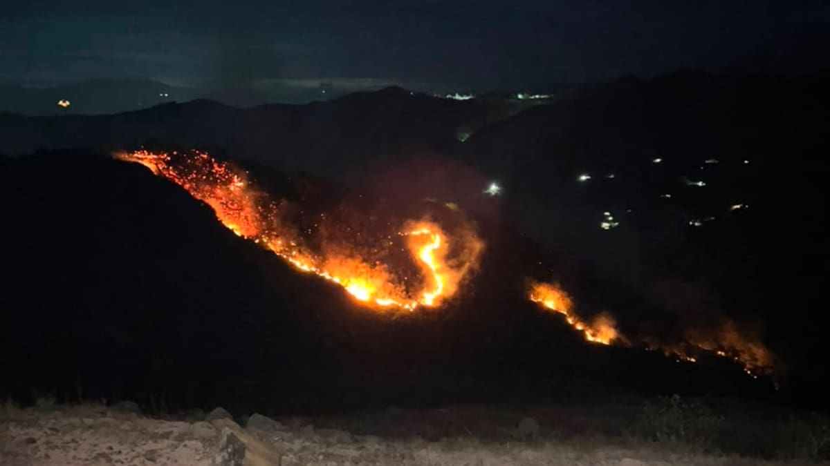 Incendio forestal en Las Liscas, Ocaña ya ha consumido más de 45 hectáreas