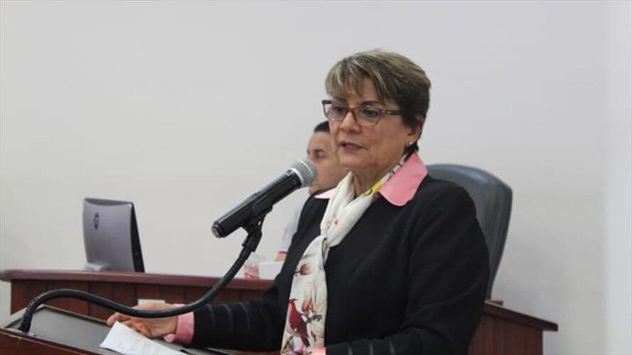 Dolly Montoya, rectora de la Universidad Nacional, indicó que hoy en día la institución afronta un duro momento. Foto: Adrian Rodríguez (W Radio)