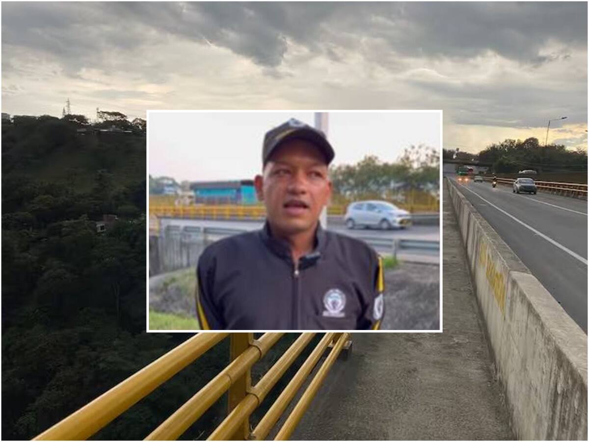 Hinchas atracaron y golpearon al vigilante del puente de la variante de Ibagué