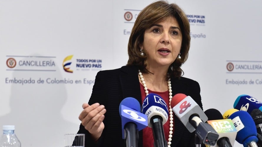 La canciller María ángela Holguín entregará un comunicado al Gobierno de Venezuela por sus calificativos a los habitantes de la frontera. Foto: Colprensa