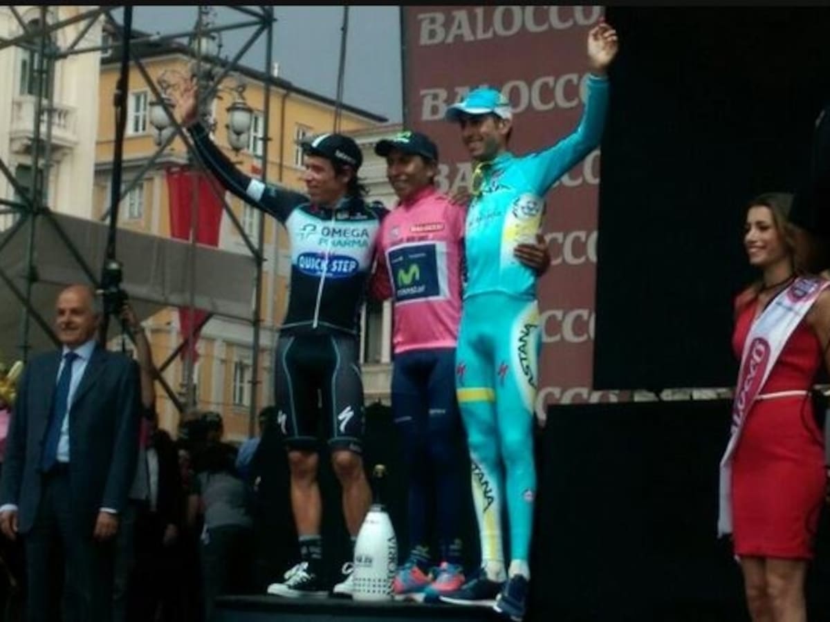 El podio para la historia