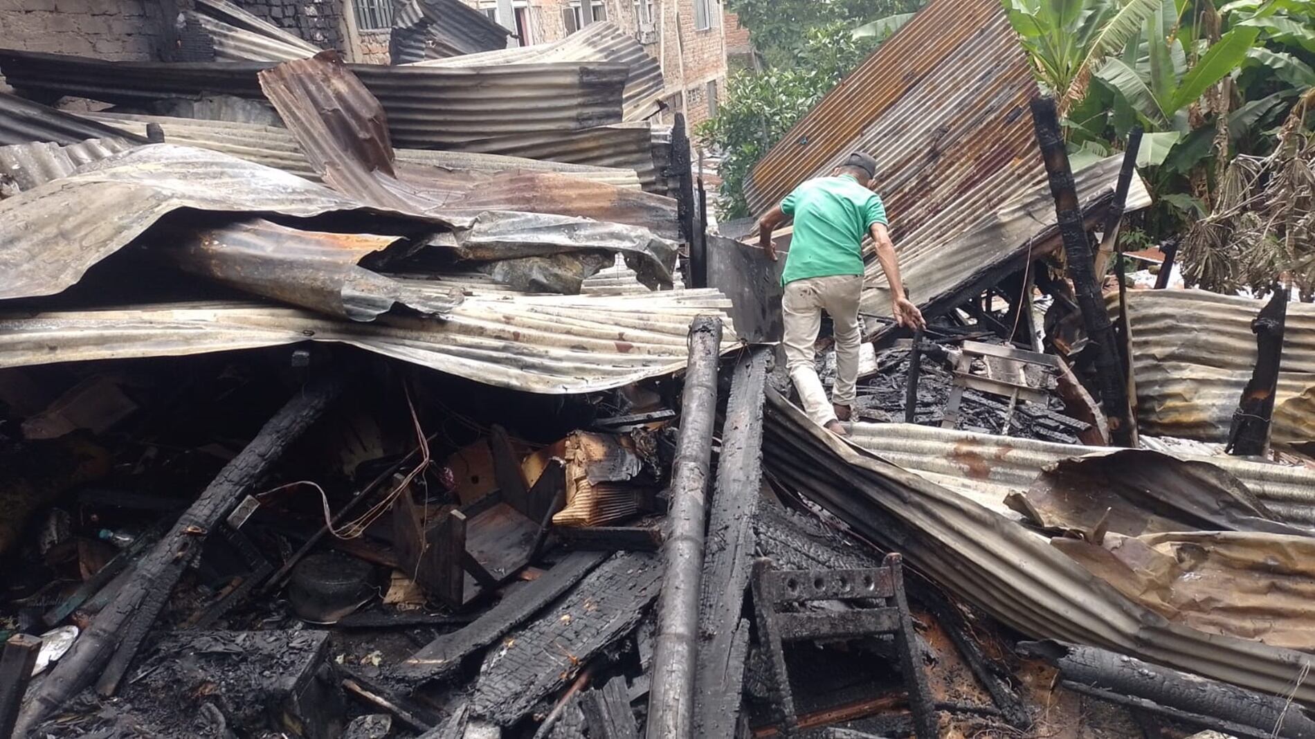 Incendio en el barrio La Estación
