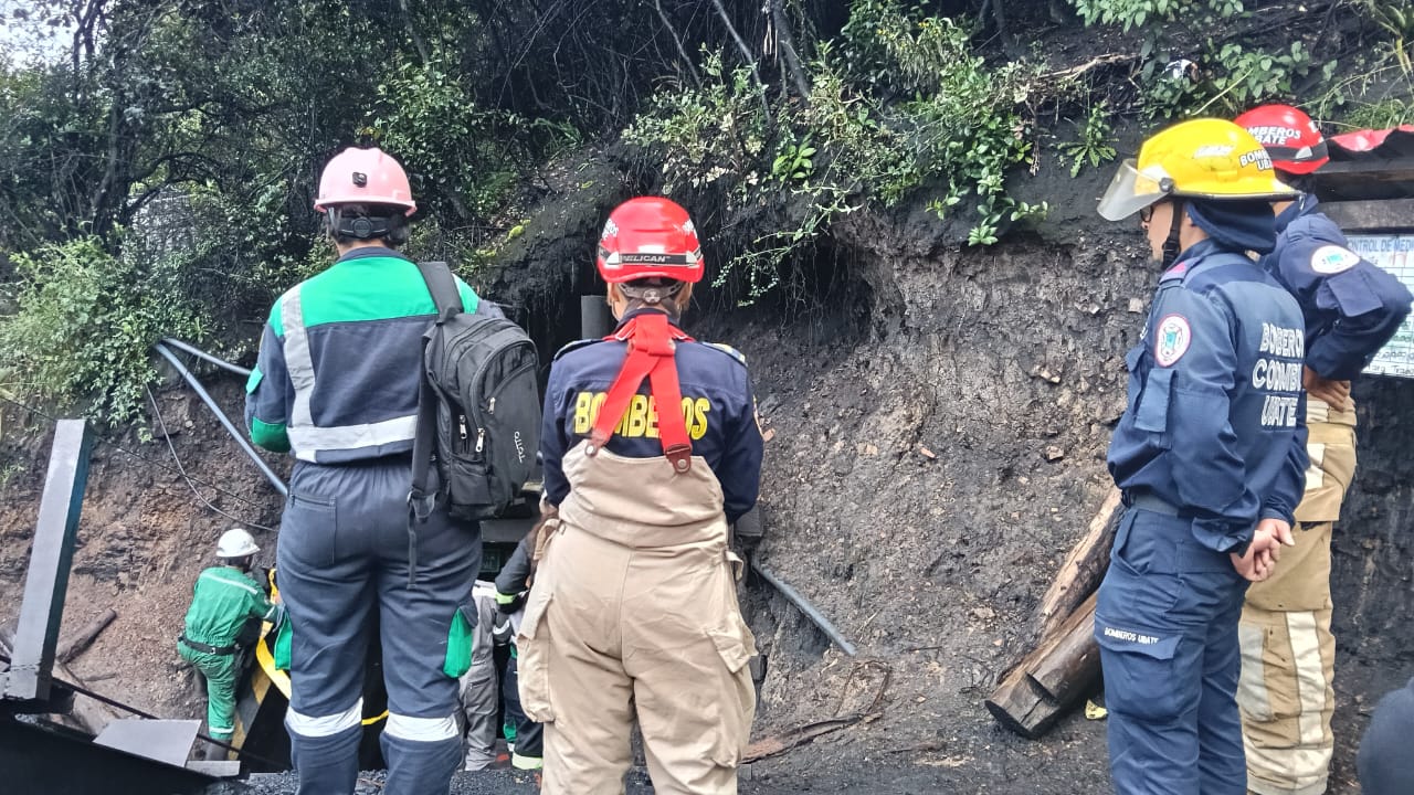 Explosión en mina de Cucunubá, Cundinamarca. Foto: Bomberos de Cundinamarca.