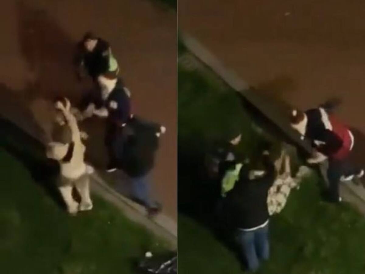 VIDEO| Joven fue golpeada por personas en aparente estado de embriaguez que manipulaban pólvora