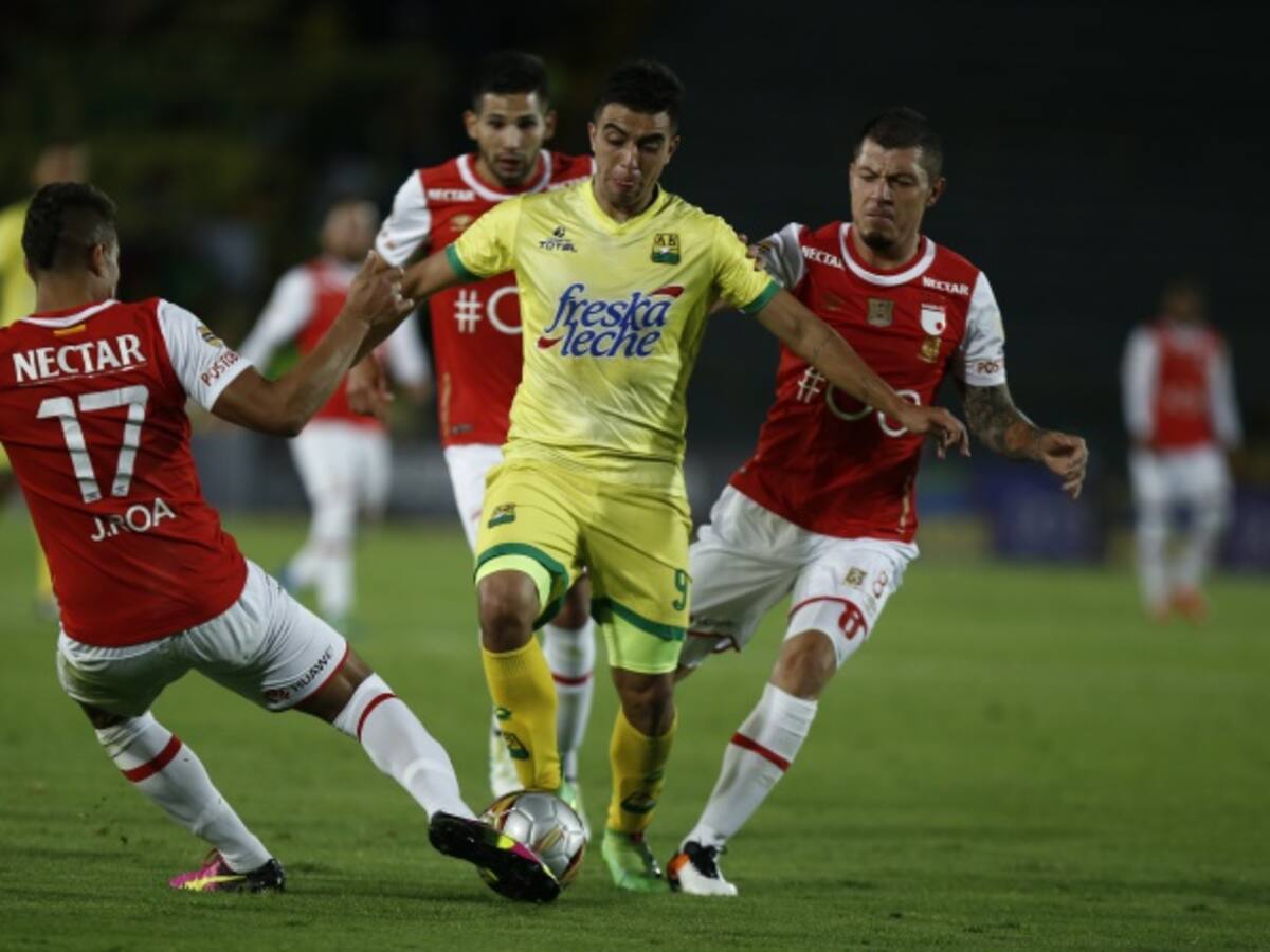 Un solitario gol de Osorio Botello le entrega tres puntos a Santa Fe