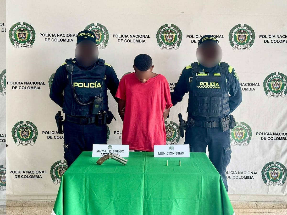 Capturan a dos hombres con armas de fuego en el corregimiento de Pasacaballos