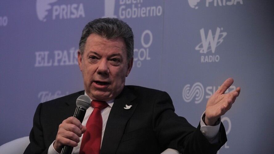 Juan Manuel Santos, presidente de la República. Foto: Colprensa - Sofía Toscano