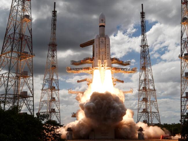 Histórico: India, el primer país en aterrizar en el polo sur de la luna