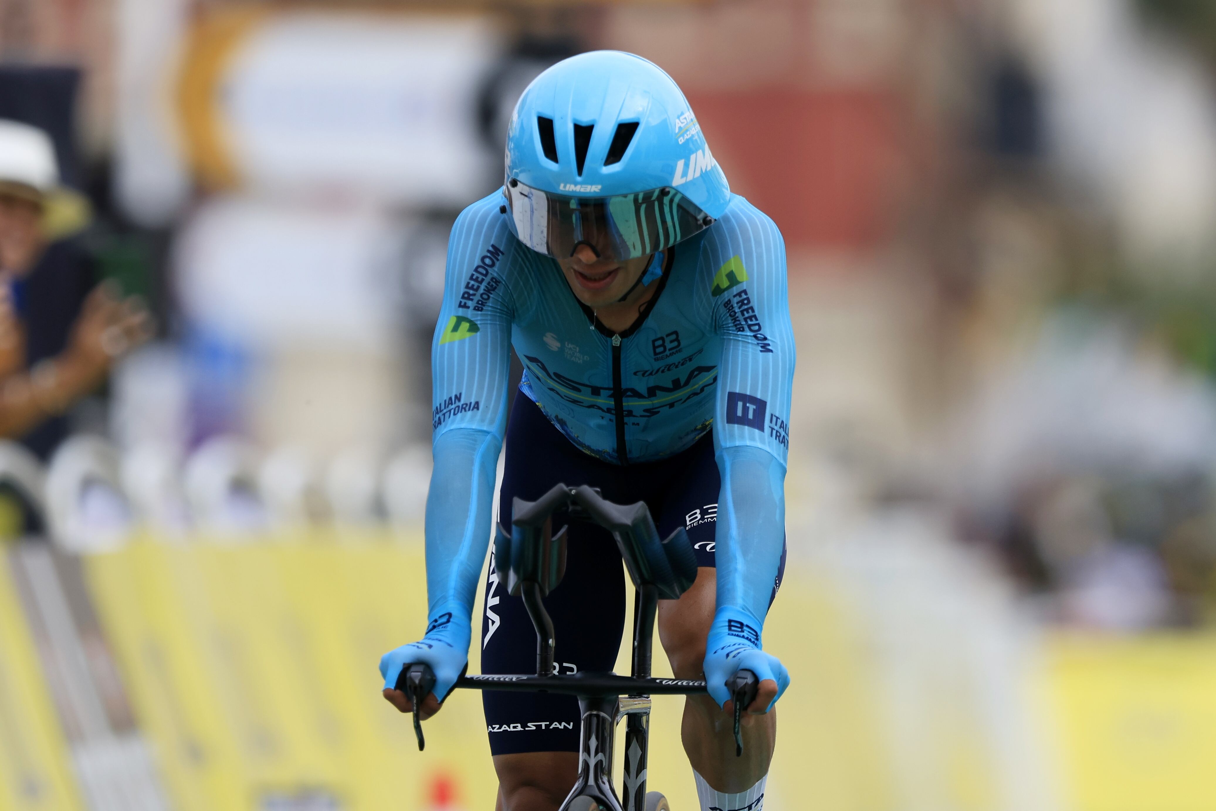Harold Tejada, ciclista colombiano. (Ciclismo, Francia, Niza) EFE/EPA/GUILLAUME HORCAJUELO