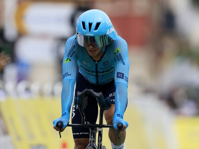 Harold Tejada, ciclista colombiano. (Ciclismo, Francia, Niza) EFE/EPA/GUILLAUME HORCAJUELO