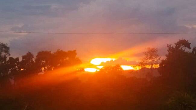 Atardecer en vía Montenegro