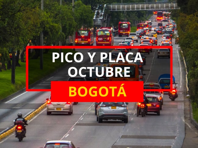 Pico y placa en Bogotá octubre 2026: Así será la rotación del 1 al 31 con horarios y restricciones. Getty Images