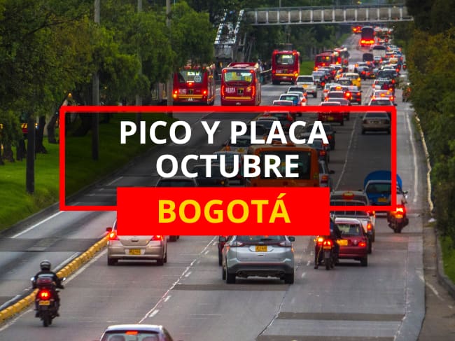 Pico y placa en Bogotá octubre 2026: Así será la rotación del 1 al 31 con horarios y restricciones. Getty Images