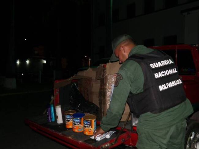 Operativo anticontrabando de las autoridades venezolanas.