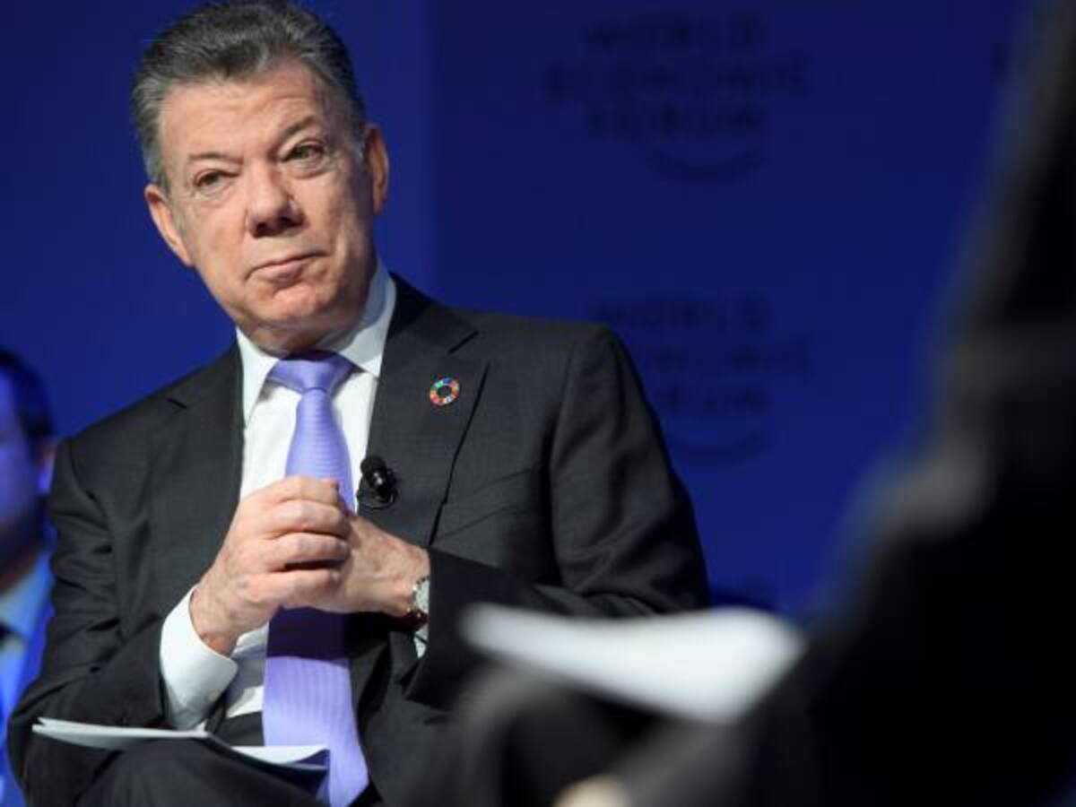 Colombia fue una buena noticia en el Foro Económico Mundial: Santos