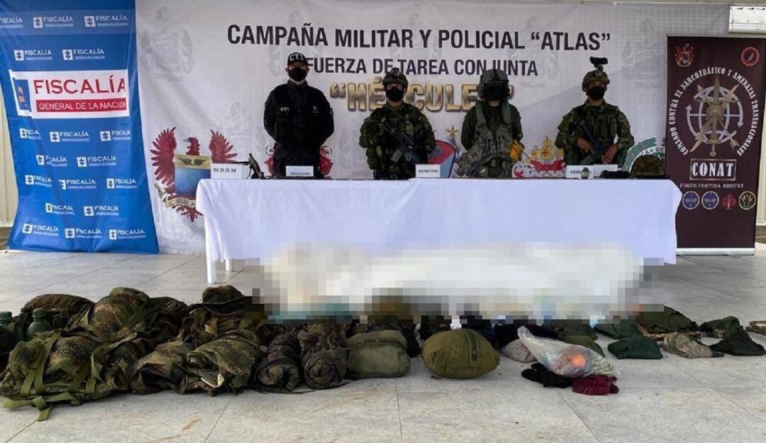 Incautación de armas y abundante munición