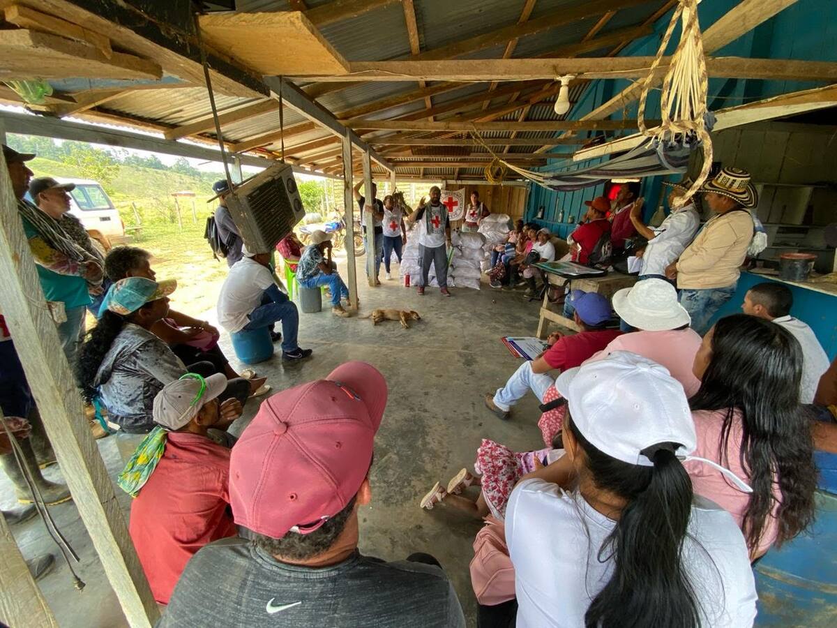 Comité Internacional de la Cruz Roja llegó con ayuda humanitaria a Segovia, Antioquia