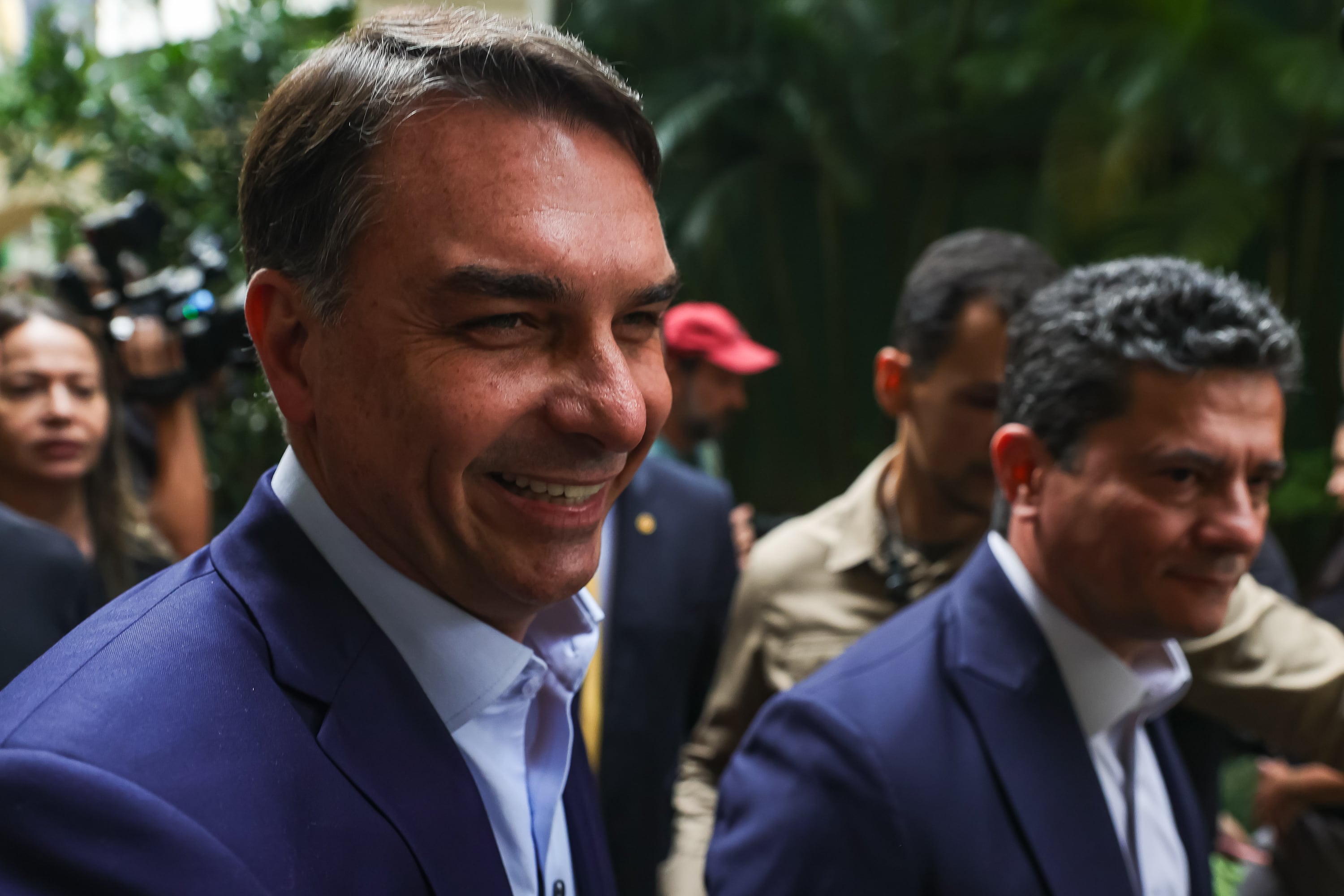 El  candidato presidencial en Brasil, Flavio Bolsonaro.
(Foto: Allison Sales/NurPhoto via Getty Images)