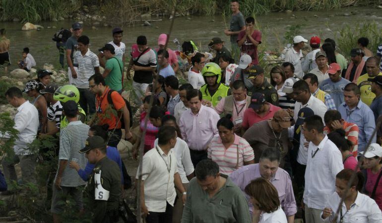 Colombianos deportados desde Venezuela.