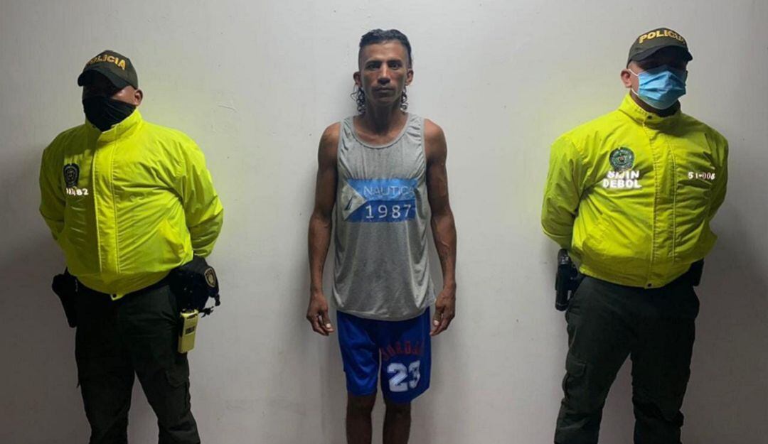 El operativo se adelantó en el barrio Camilo Torres, donde le encontrar 22 gramos de base de coca.