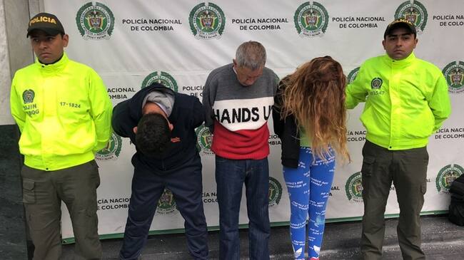 Banda "Los piratas". Foto: Policía Metropolitana de Bogotá