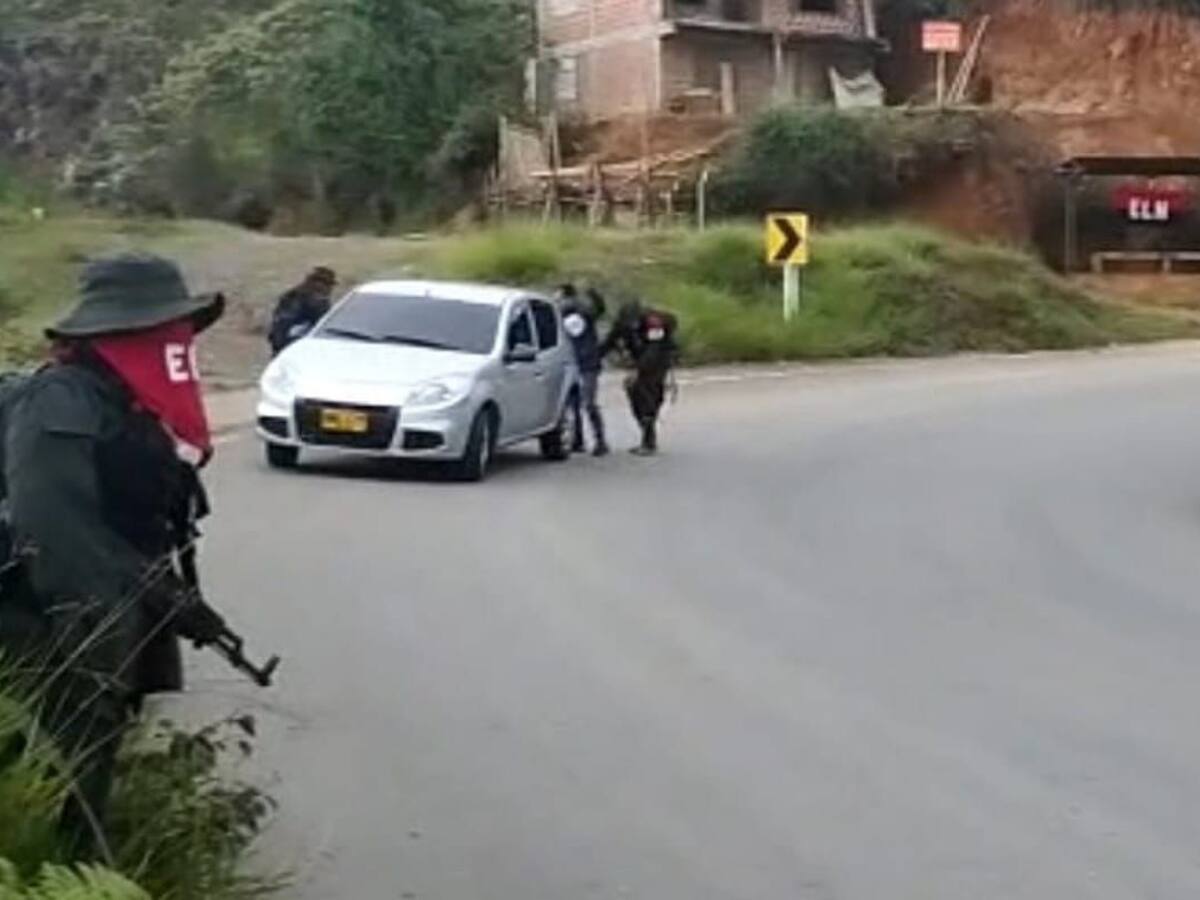 Eln instaló retén ilegal en el norte del Cauca