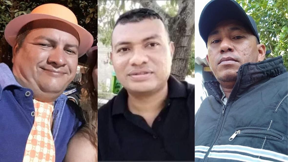 De izquierda a derecha: Carmelo Badel, Jaime Monroy y Julio Ordóñez. Foto / cortesía Ricardo Badel