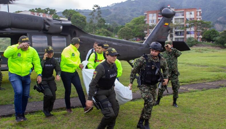 El cuerpo sin vida de “Cancharino” sera trasladado a San Vicente del Caguán -Caquetá. Foto Redes Sociales.