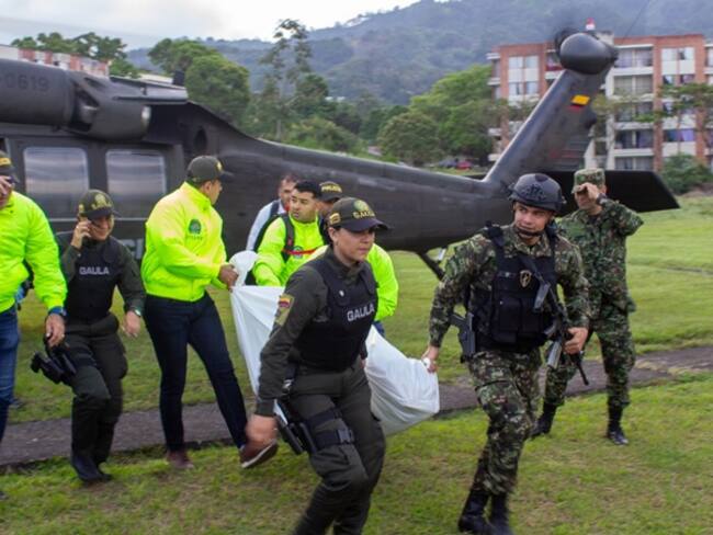 El cuerpo sin vida de “Cancharino” sera trasladado a San Vicente del Caguán -Caquetá. Foto Redes Sociales.