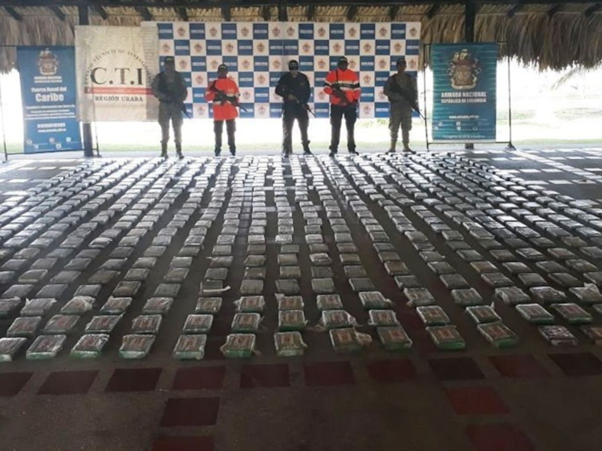 Decomisan 690 kilos de cocaína en el Chocó