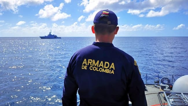 Naufragio en el golfo de Urabá. Foto: Armada Nacional