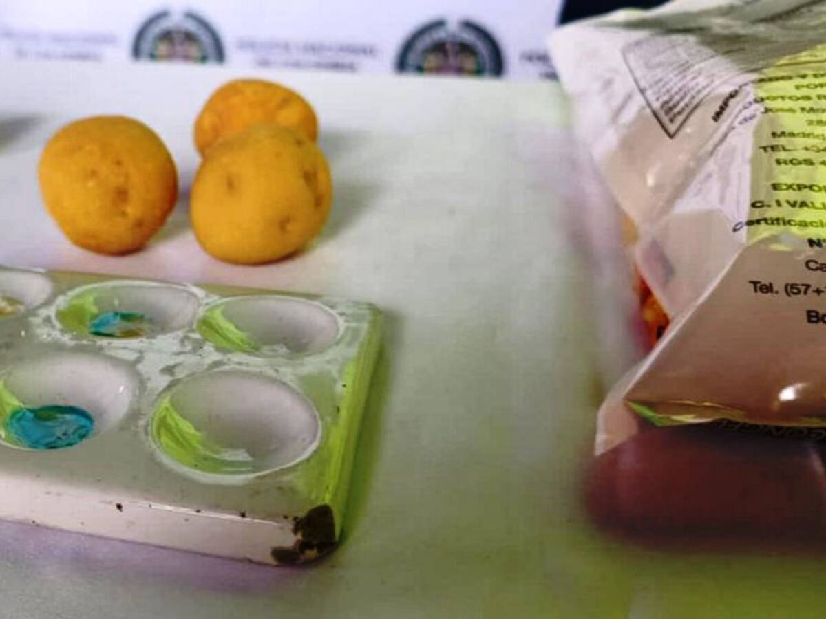 En falsas croquetas de yuca y papa criolla encontraron cocaína en Cartagena