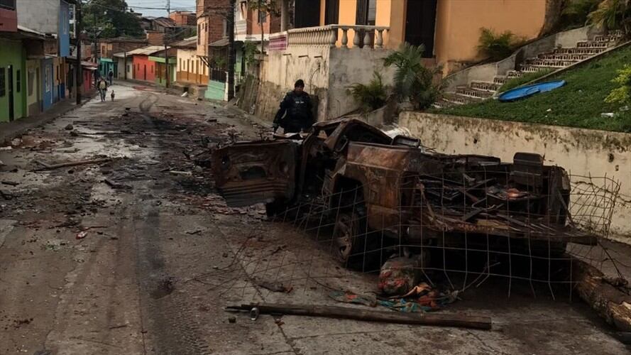 En sus viviendas fueron amenazados trabajadores de GranColombiaGold por miembros del paro. Foto: Cortesía GranColombiaGold
