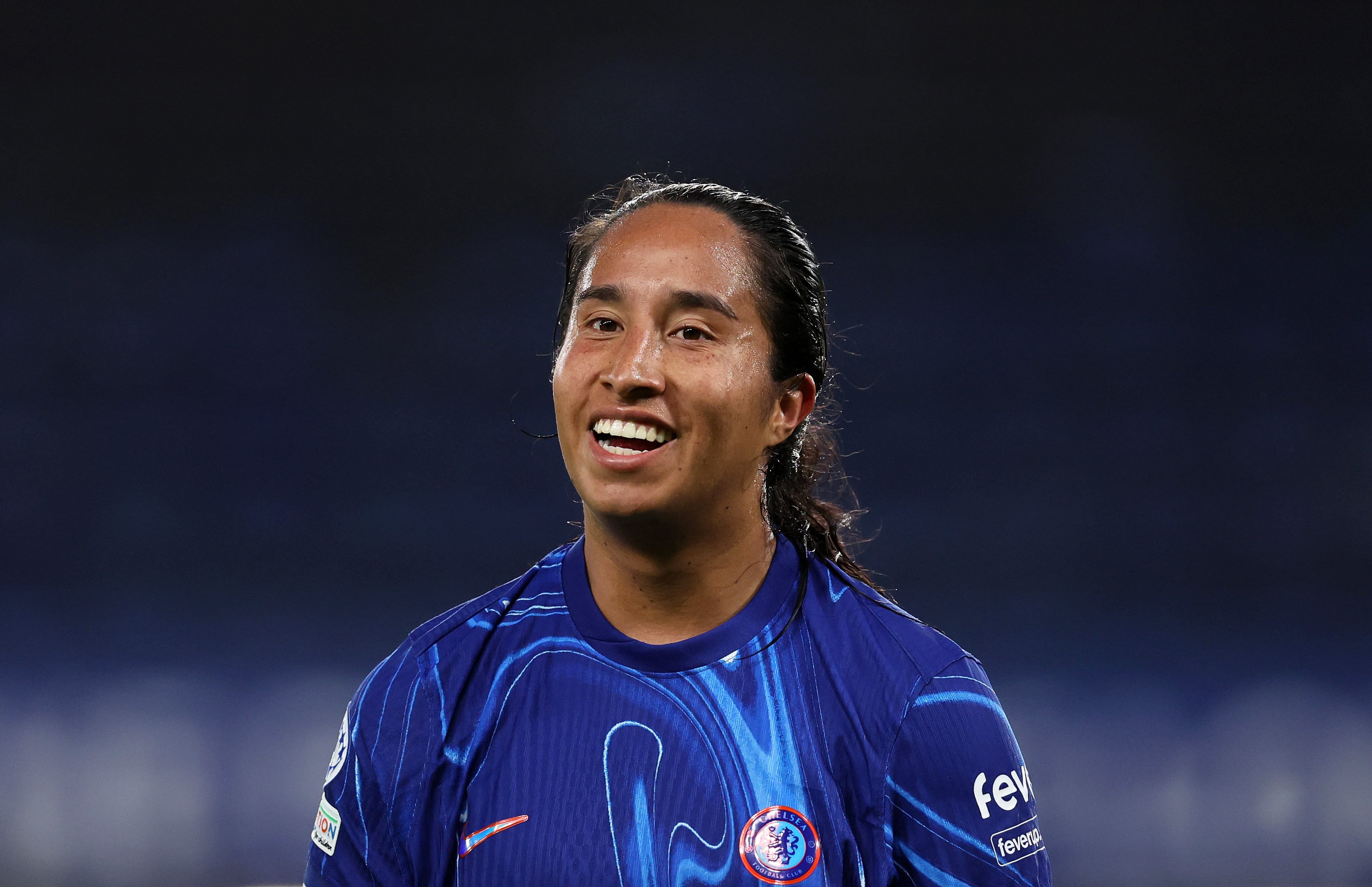 Mayra Ramírez, delantera colombiana del Chelsea. (Photo by Catherine Ivill - AMA/Getty Images)