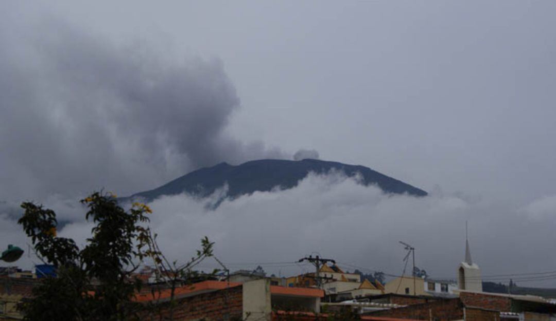 Simulacro por erupción volcánica